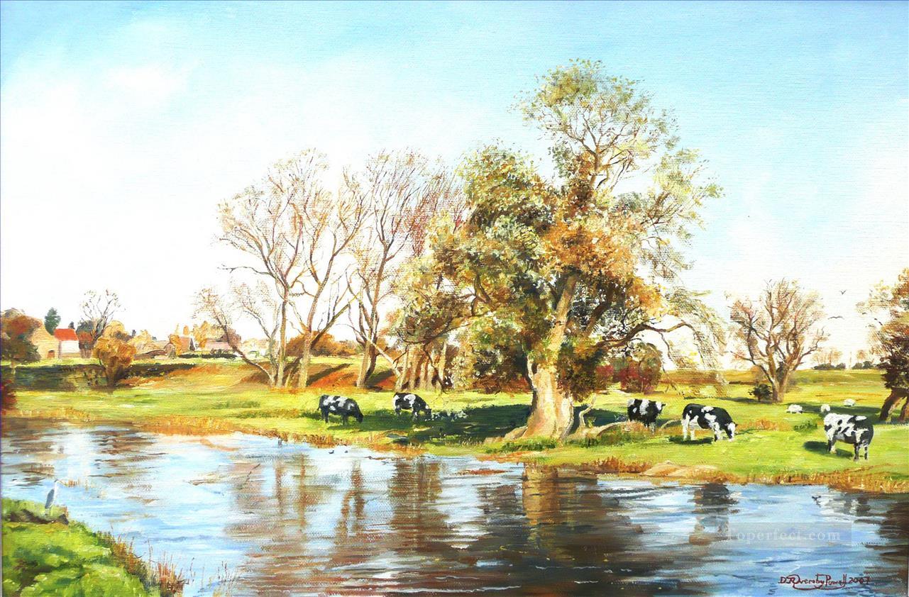 Cows at Radwell Oil Paintings